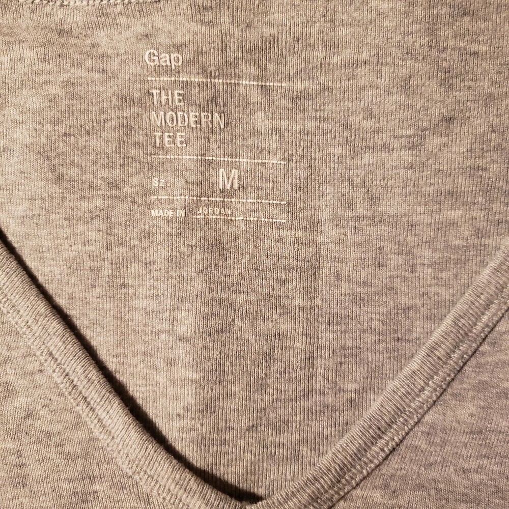 Gap The Modern Tee Women's Grey T-Shirt Size M - Picture 3 of 4